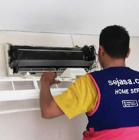 Servis & pembersihan unit AC indoor